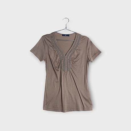 la.f… 오픈 카라 블라우스 / WOMEN SS