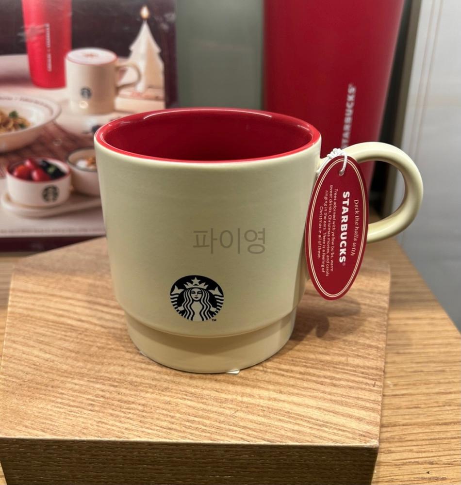 스타벅스 크리스마스 멜로디 스퀘어 머그 341ml