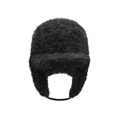 [NEW-10%] FUR TRAPPER CAP_FLUFFY BLACK (9.30순차출고)