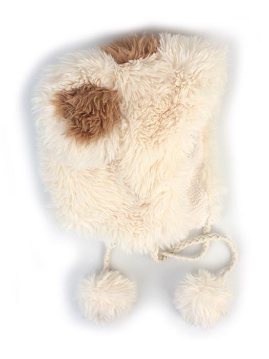 Monster Fur Ivory Balaclava 바라클라바