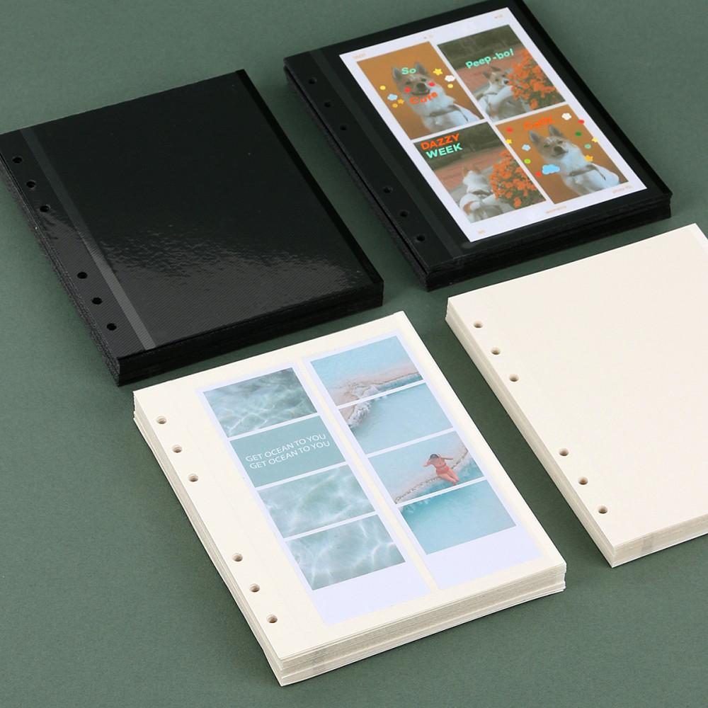 워너디스 A6 정사각 6공 앨범 리필 내지 바인더 속지 10매