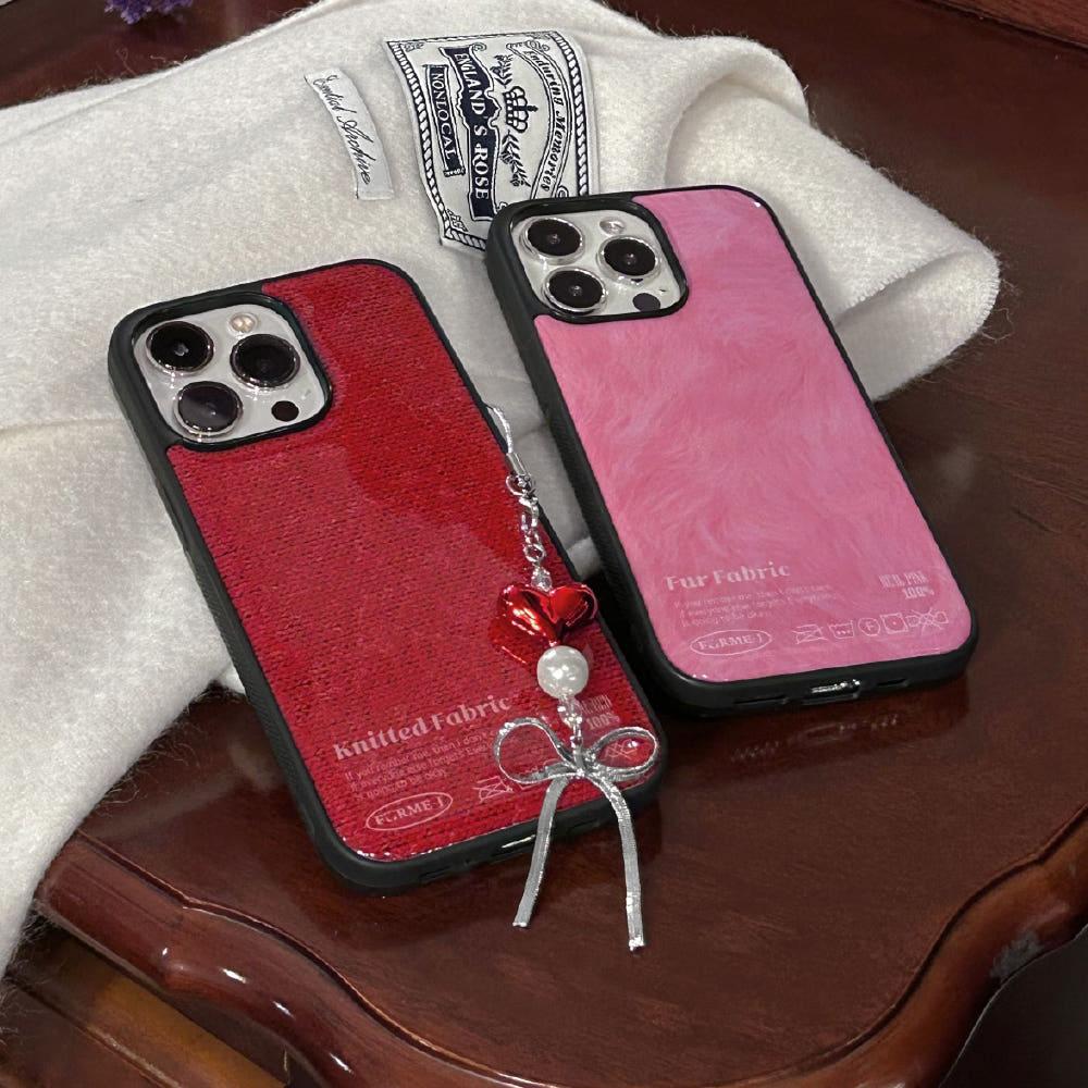 Fabric 에폭시 폰 케이스 범퍼 아이폰 14 15 갤럭시 24 제트플립 4 (2color)