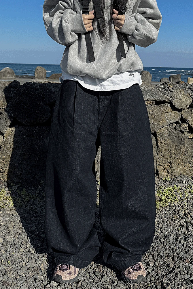 yea 딥핀턱 생지데님