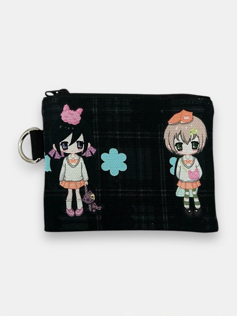 nurui girls card wallet (Black)