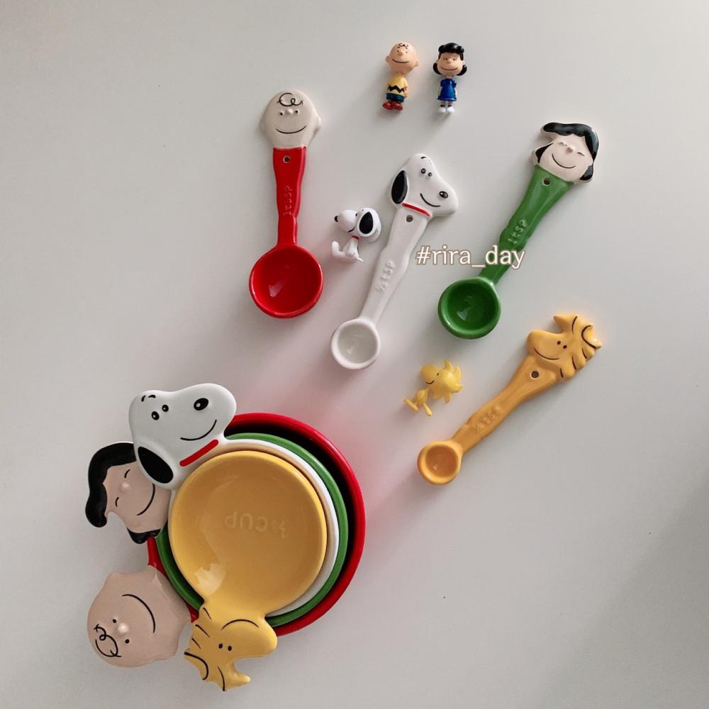 계량스푼  단품 구성 스누피와친구들 계량접시 소스볼, 계량스푼