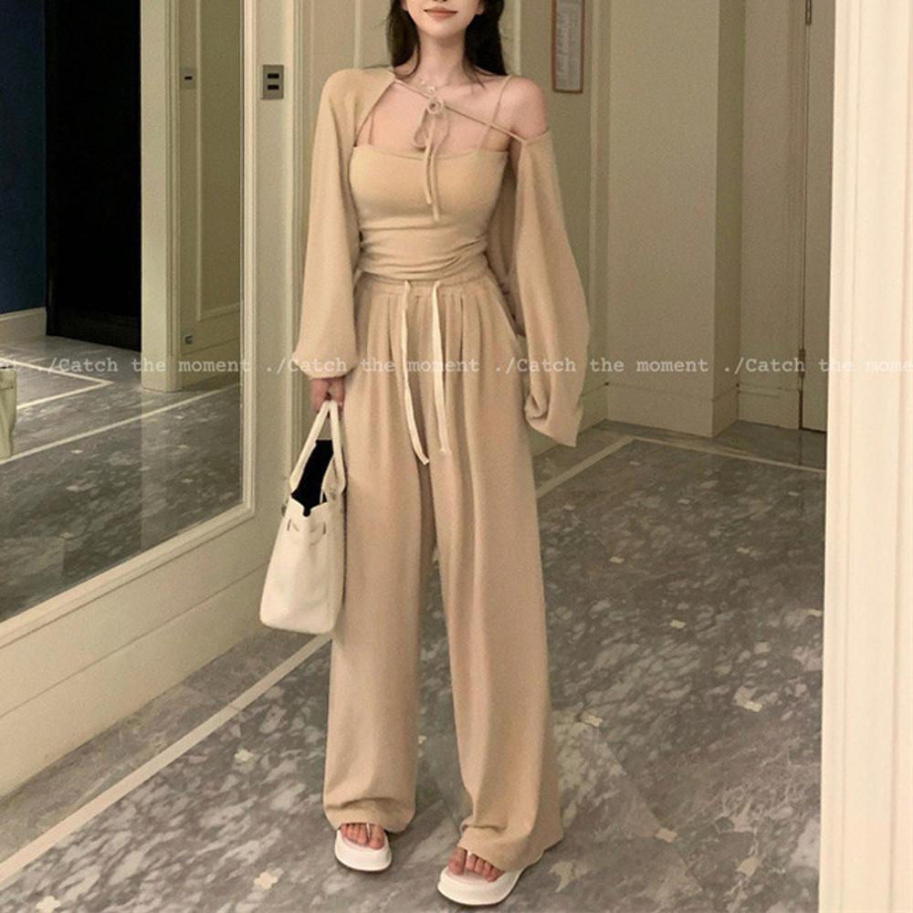 베이지 당일) 2c 랠리 볼레로 3pc set