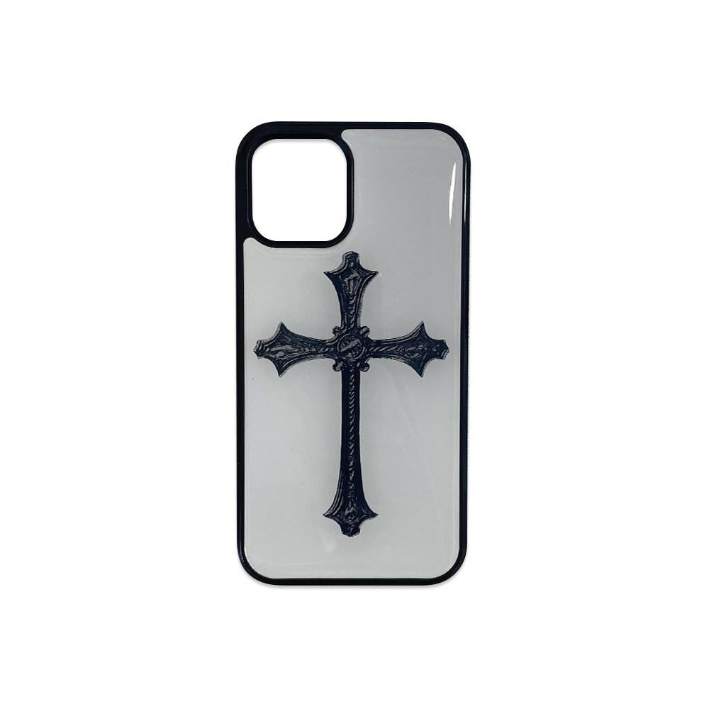 cross epoxy phone case (white)