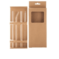 다회용 유리빨대 3종 + 세척브러쉬 세트