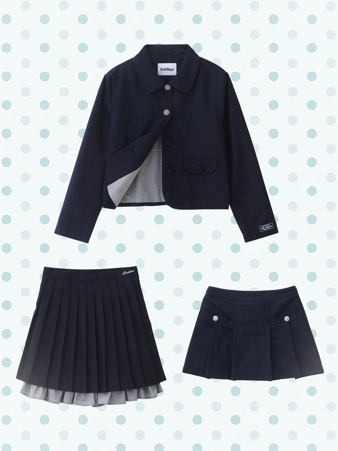 Endot Blazer Jacket Navy Setup