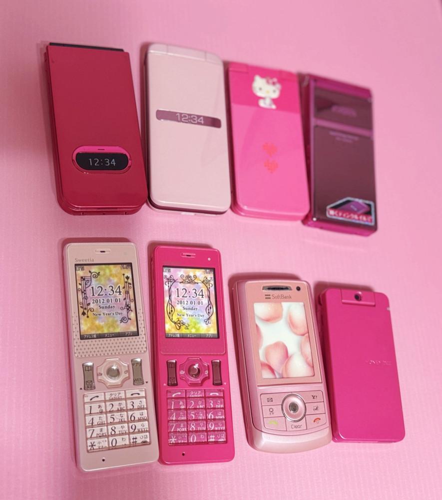Y2K 핸드폰 레트로 일본 장난감 폴더폰 고전키티 스트랩 키링 갸루 목업 모형 빈티지소품