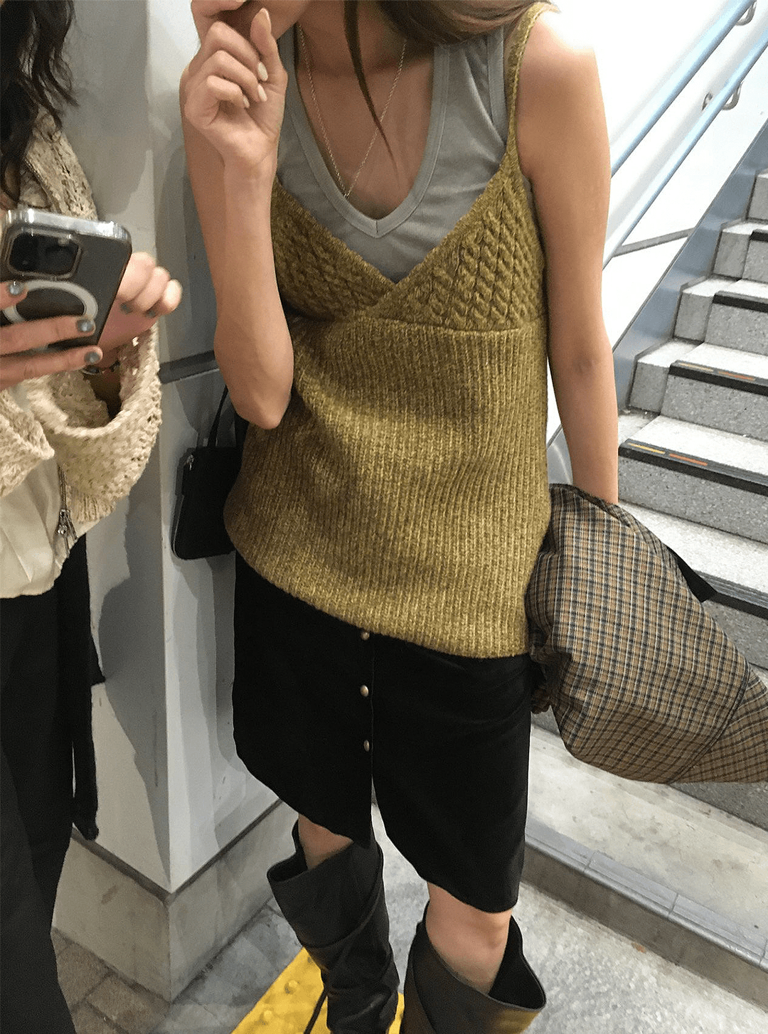 꼭사템* 25FW MONO BUSTIER KNIT TOP (3COL)📍HIGH QUALITY