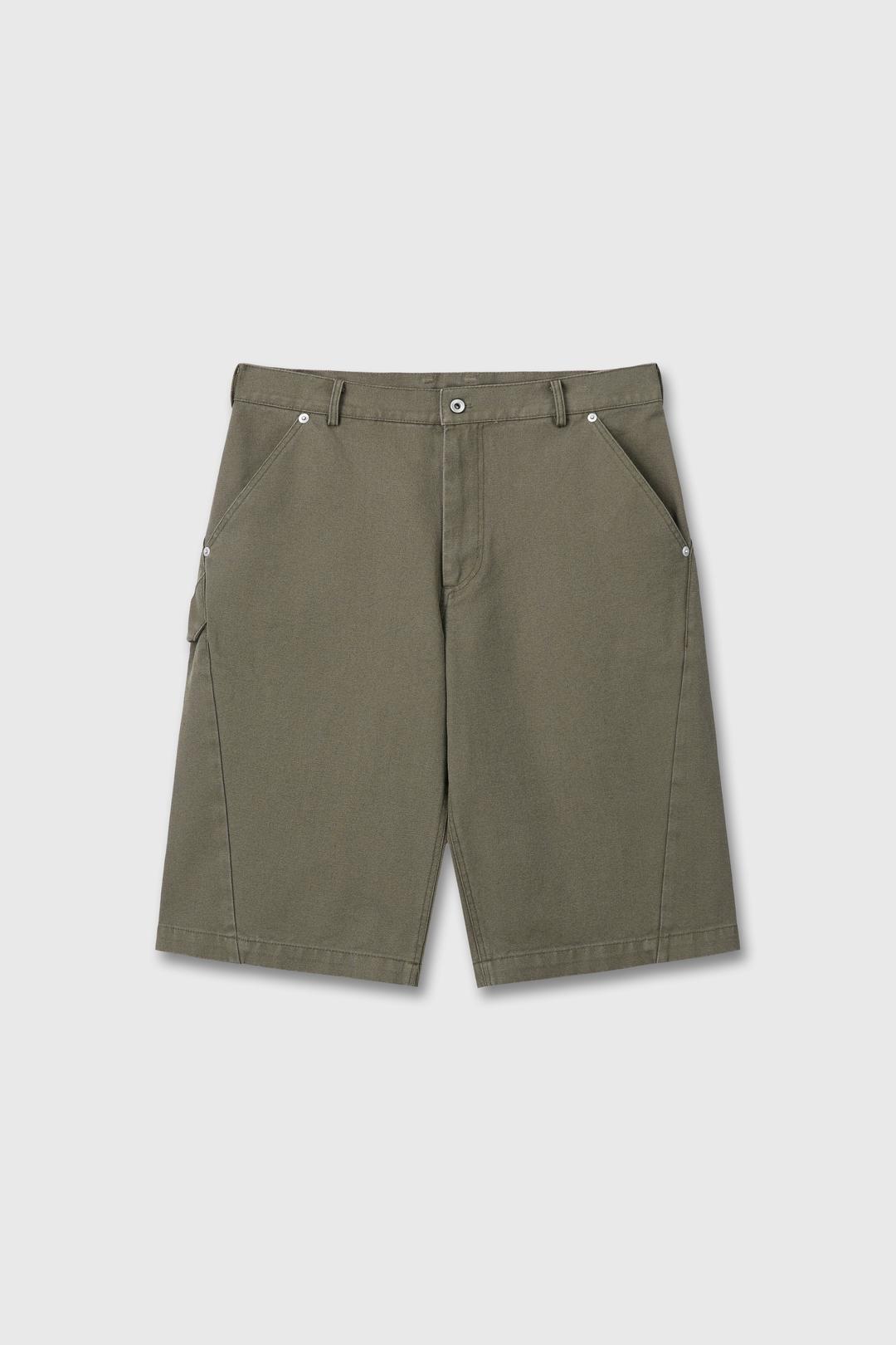 Carper half pants(Washed Olive)