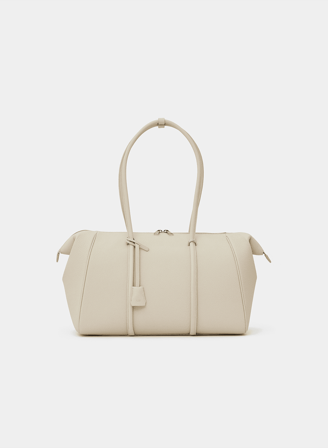 Goldin leather bag - Craie