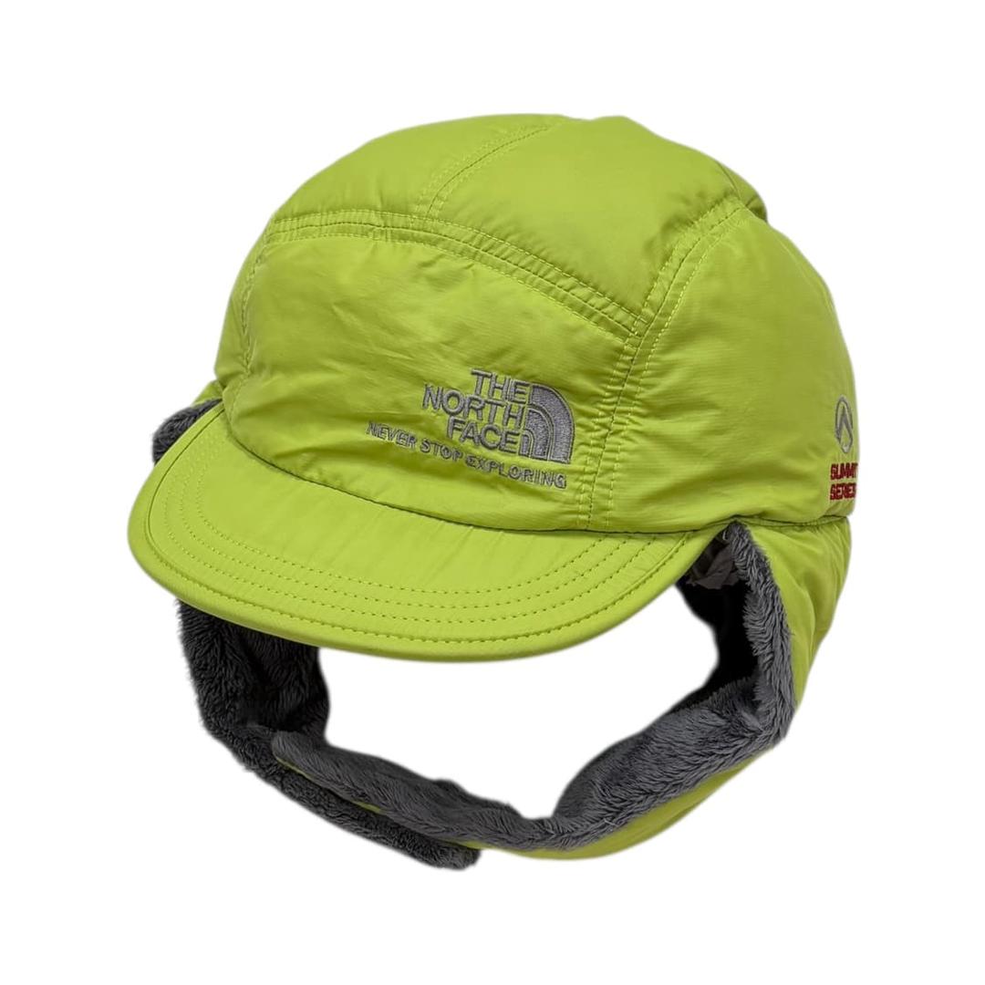 노스페이스 써밋시리즈 군밤 트루퍼햇 구스 이어머프캡 귀도리 모자 라임 | 후루츠패밀리