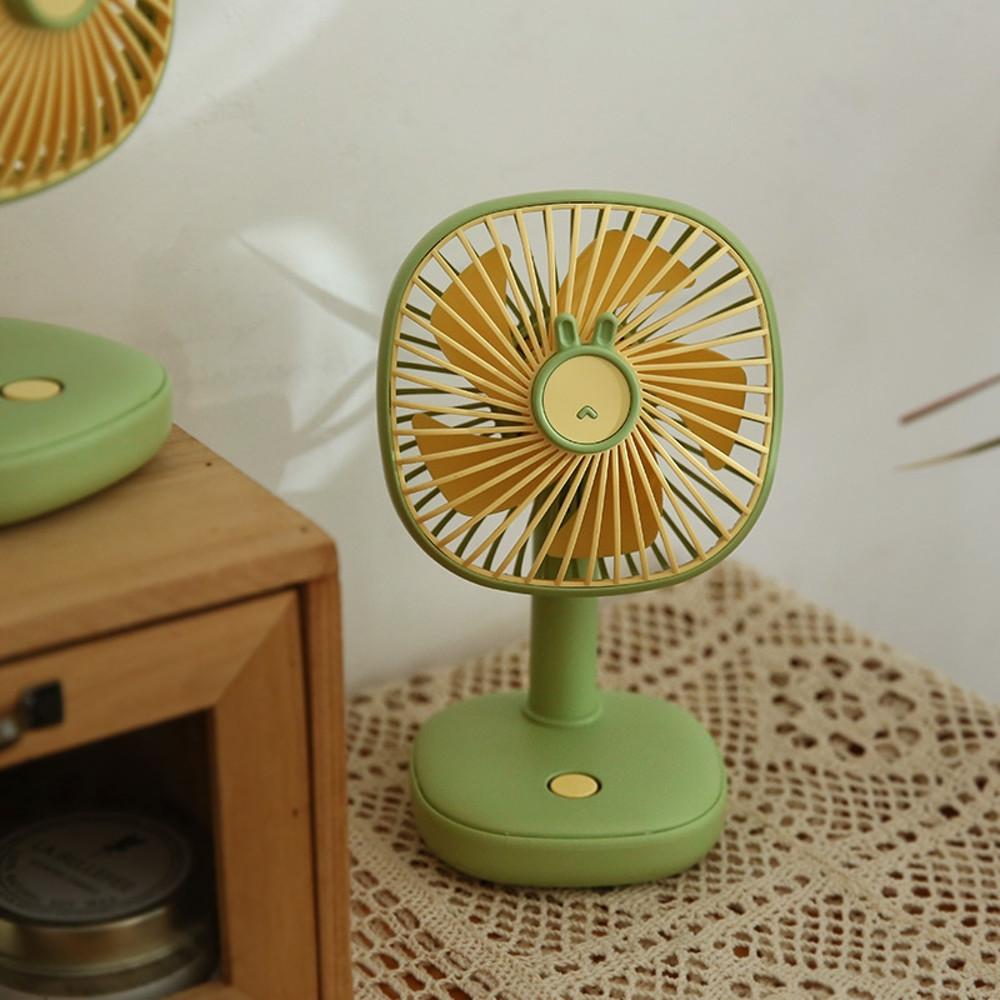 아보카도 무소음 탁상용 무선 선풍기 3COLOR 무드등기능 저소음 USB 미니 책상선풍기