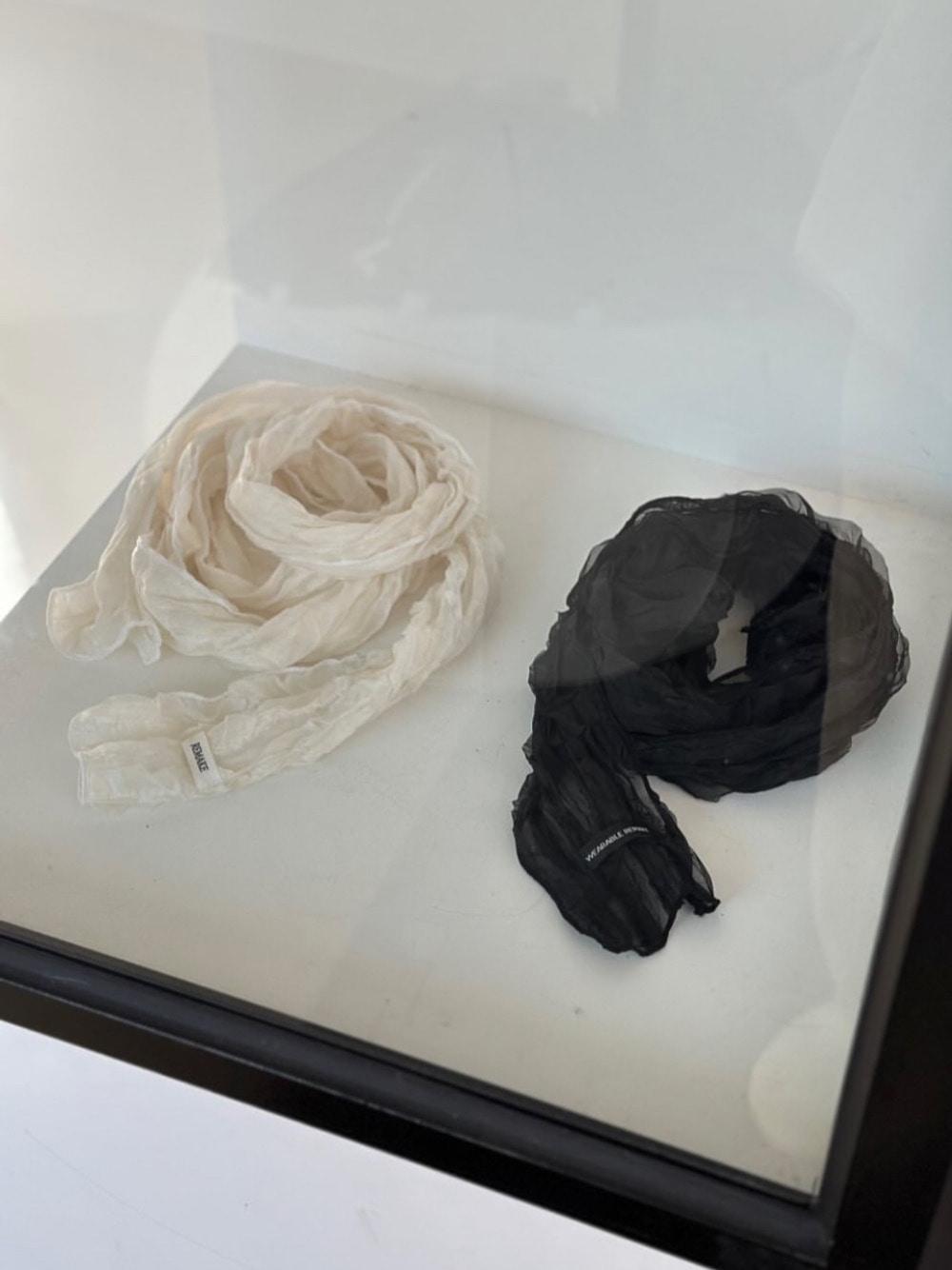 wrinkle muffler (2colors)