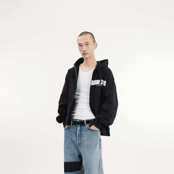AFTERHOURS SERVICE ZIP-UP HOODIE (BLACK)