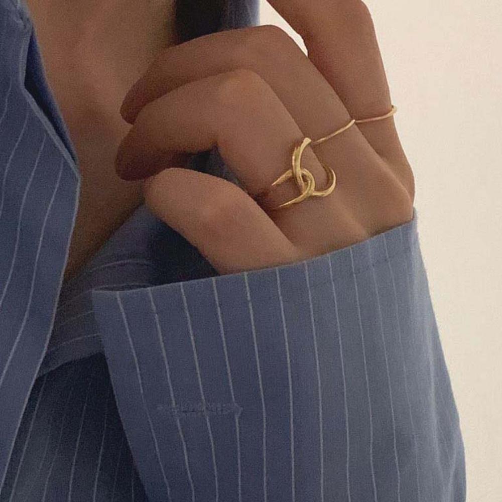 실버925 크로스 오픈링 은반지 (실버/로즈골드/골드)