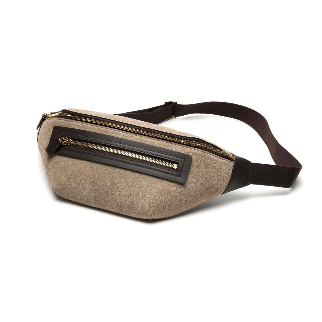 AP009 크로스 바디백 베이지 스웨이드