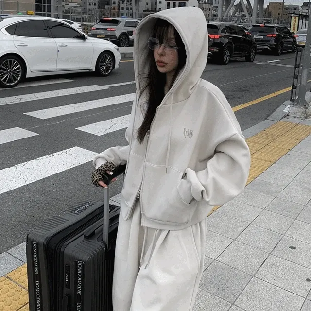🚀당일발송/기모선택🚀 자체제작 UmD 후드 집업 / 투웨이 무지 기모 반크롭 오버핏 크롭 후드티 후드집업 크롭후드 크롭후드집업 기모후드집업 기모후드 y2k 유니크 빈티지 스트릿
