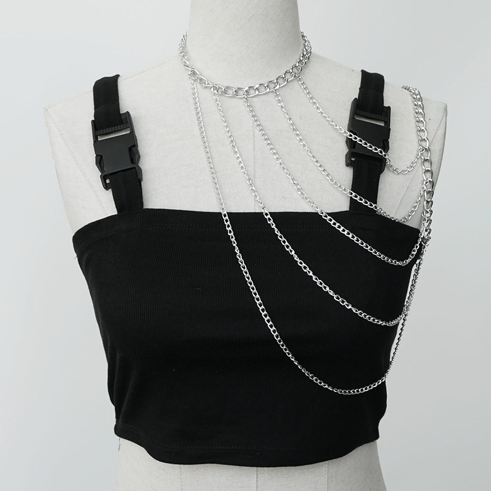 체인 목걸이 원 숄더 패션 악세서리 어깨 장식 AC-0070