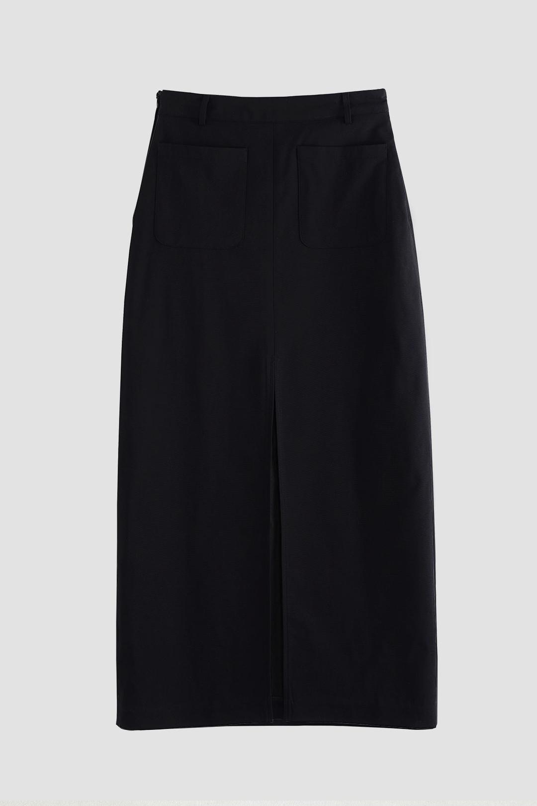 TWO WAY SLIT SKIRT (BLACK)