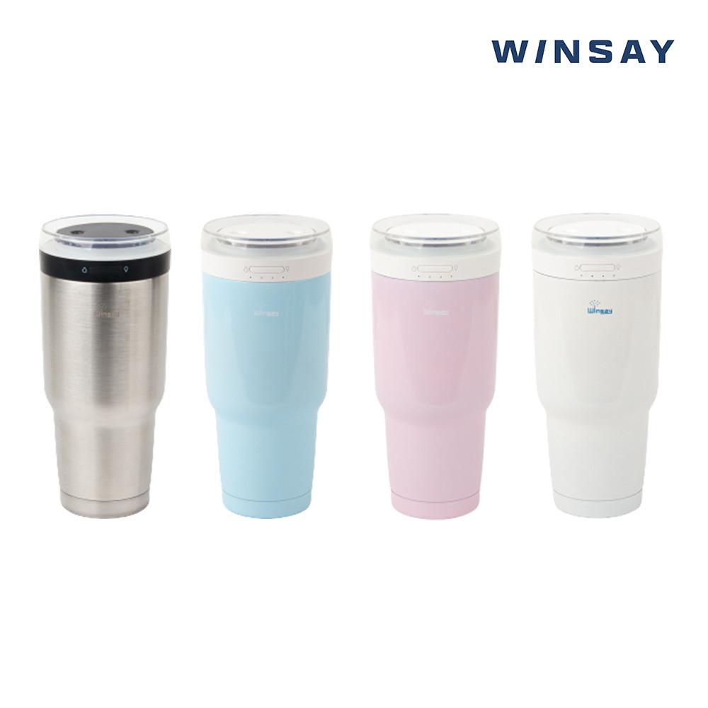 윈세이 스텐  무선 가습기 차량용 무드등 휴대용 700ml