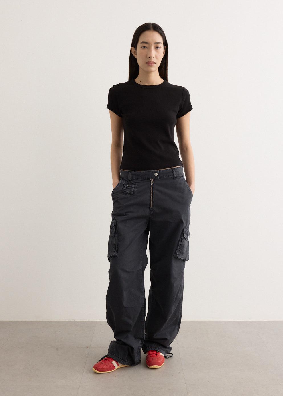 Washed Cotton Twill Pants - 252 Phantom / 32