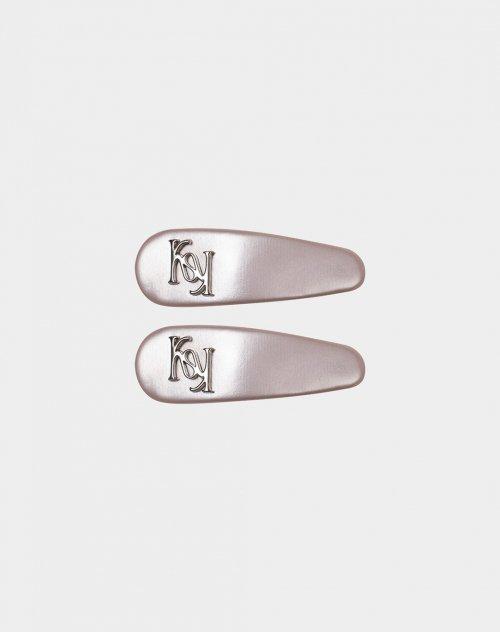 Wendy Twin Shiny Hairpin (champagne pink)