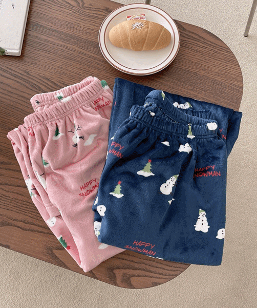 [커플] 올라프 극세사 수면바지