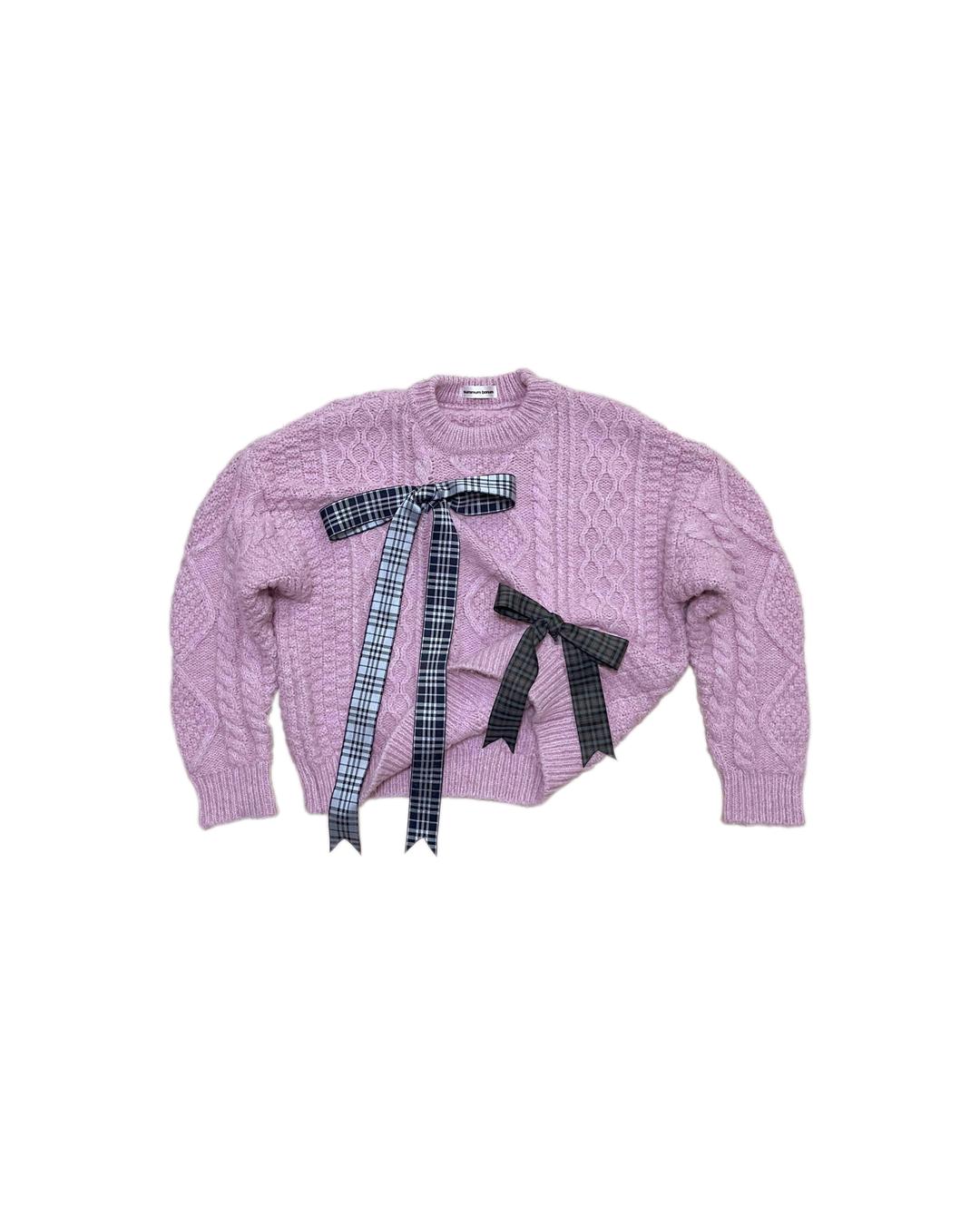 Ribbon Dam Knit (Pink)