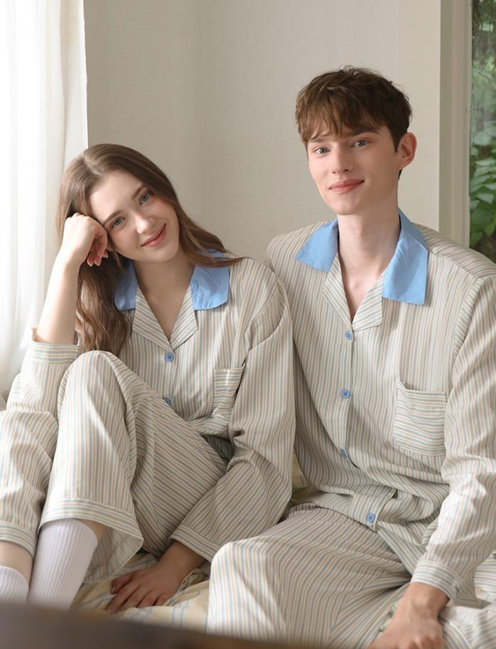 [💠기모VER 추가💠] [1+1] 크레스 클린핏 긴팔 잠옷 세트