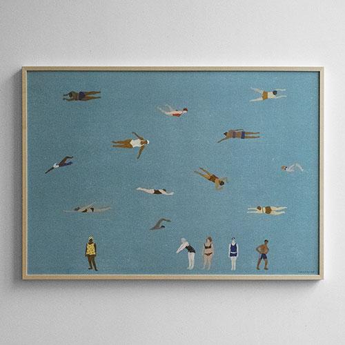 Swimmers poster (70x50) 파인리틀데이 아트포스터