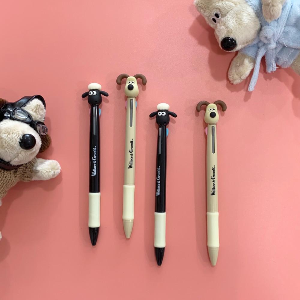 웰레스와 그로밋 숀더쉽 피규어 3색 볼펜