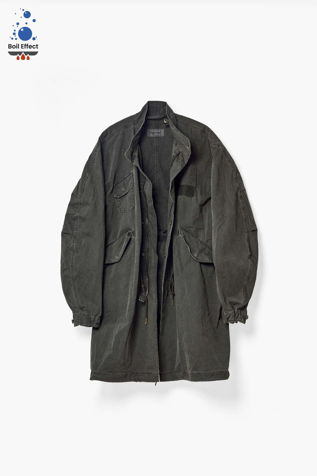 M-65 OVERDYED FISHTAIL LAND PARKA KHAKI (BOIL / EASY CARE)