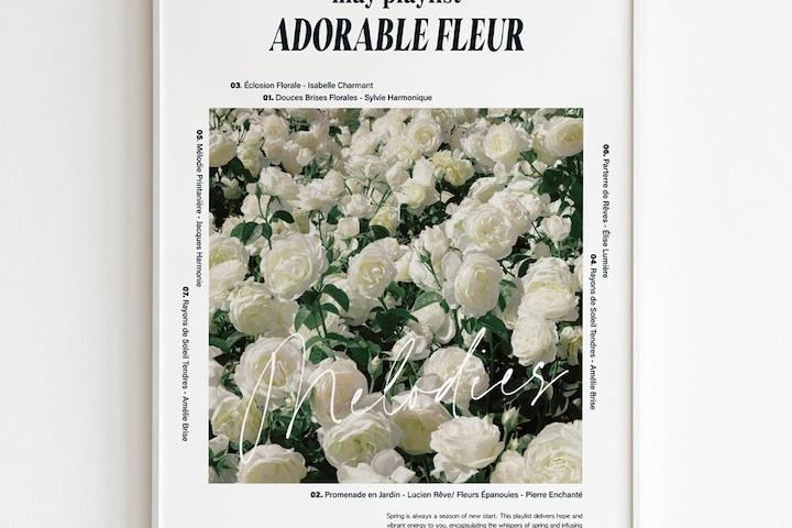 아도라블, 봄 꽃 인테리어 포스터 액자 벽장식 벽꾸미기