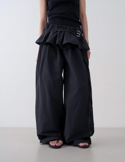 ring strap skirt track pants