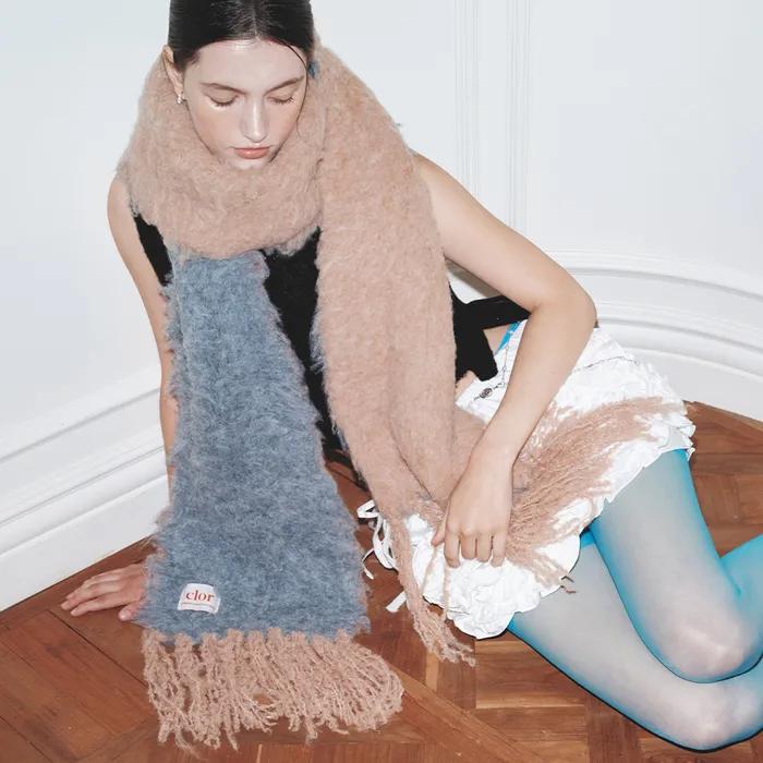 OVERSIZE SHAGGY SCARF - 5 colors