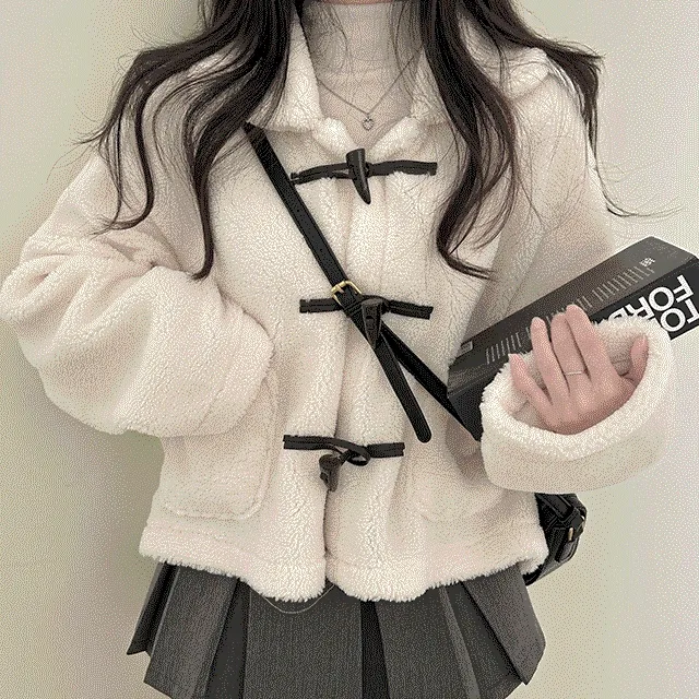 [☃겨울자켓☃/러블리🎀] 밍크 양털 떡볶이 자켓