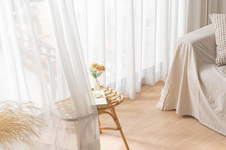 [5%쿠폰][맞춤] 호텔식 나비주름 쉬폰 속커튼