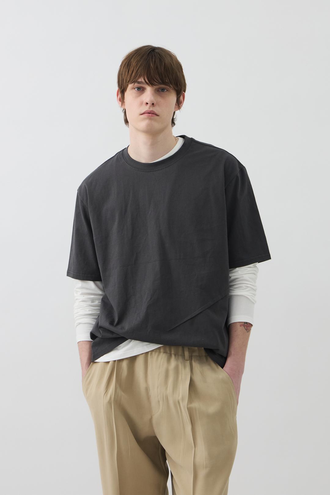 DART COTTON T-SHIRTS - CHARCOAL
