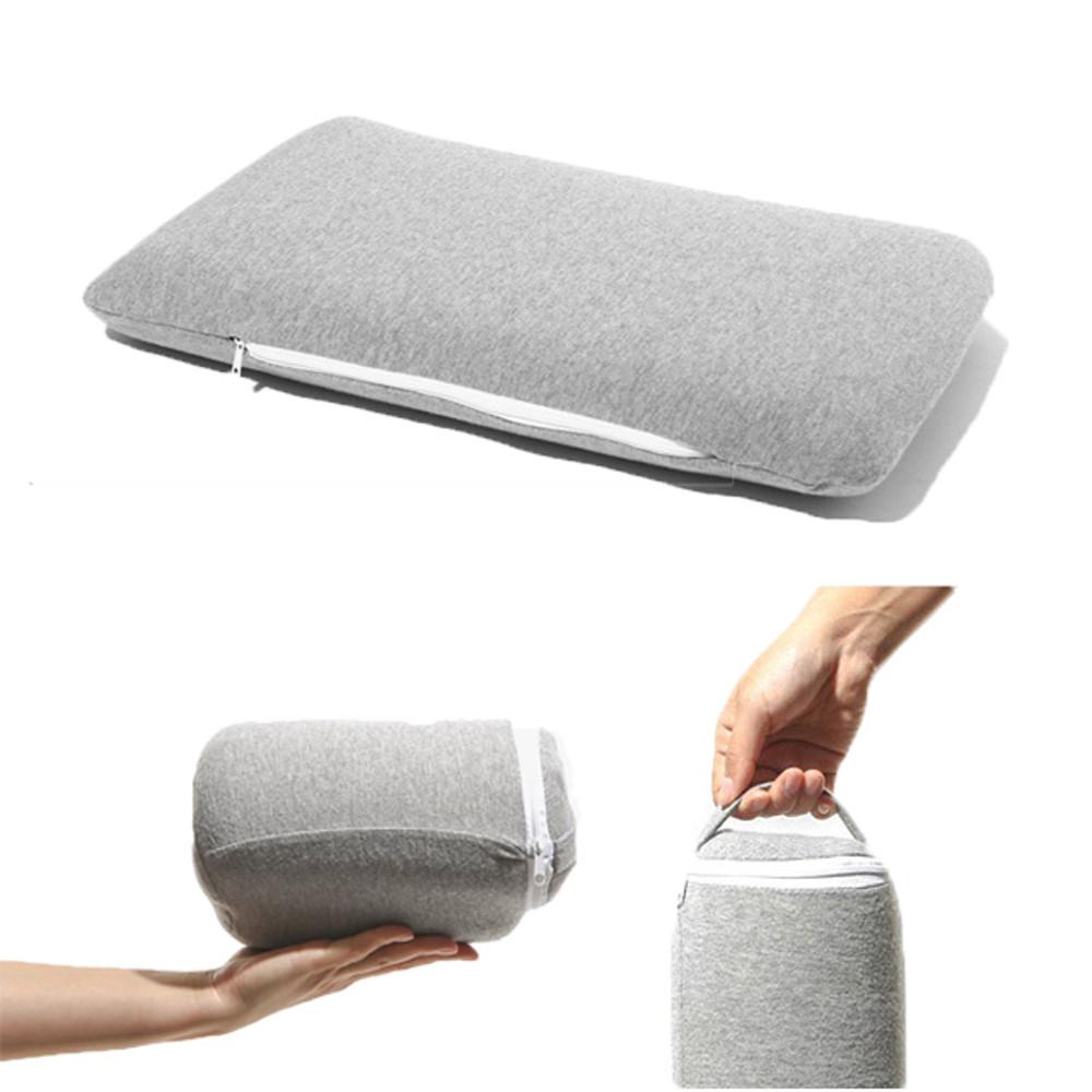 캠핑용 휴대용 메모리폼 경량 베개 + 파우치