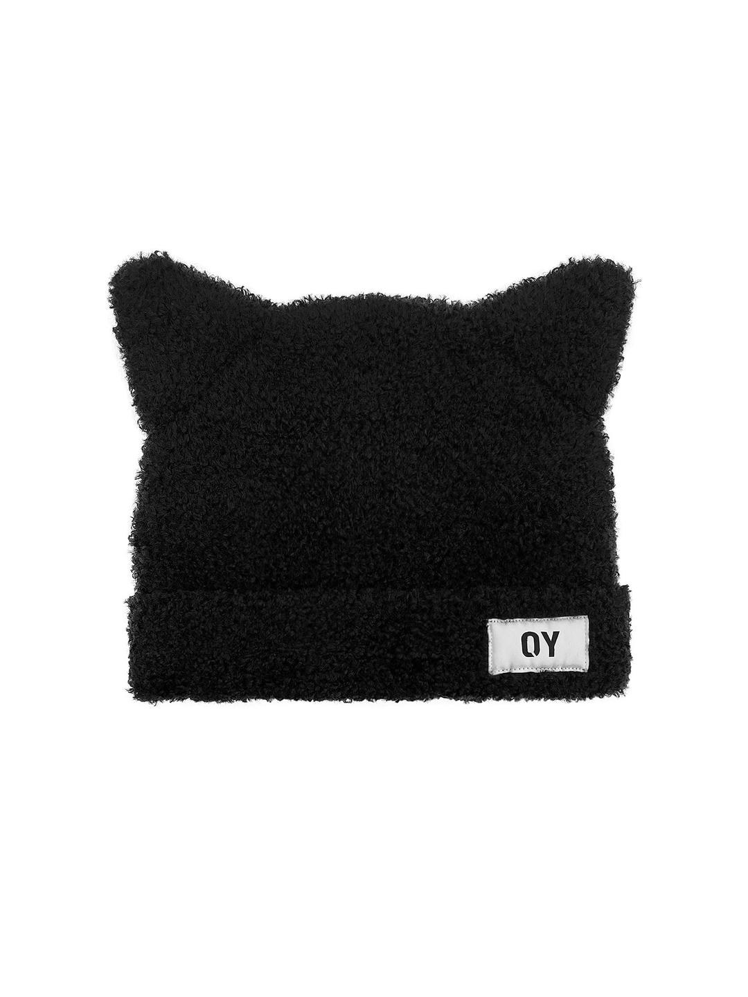 BOUCLE EARS BEANIE - BLACK