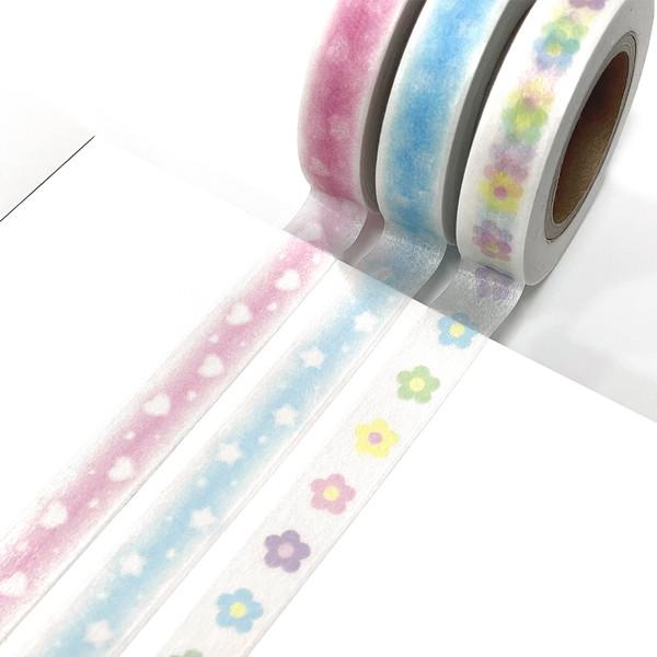 블랙레터 | 마스킹테이프 - 10mm 미니 데코 (3종)