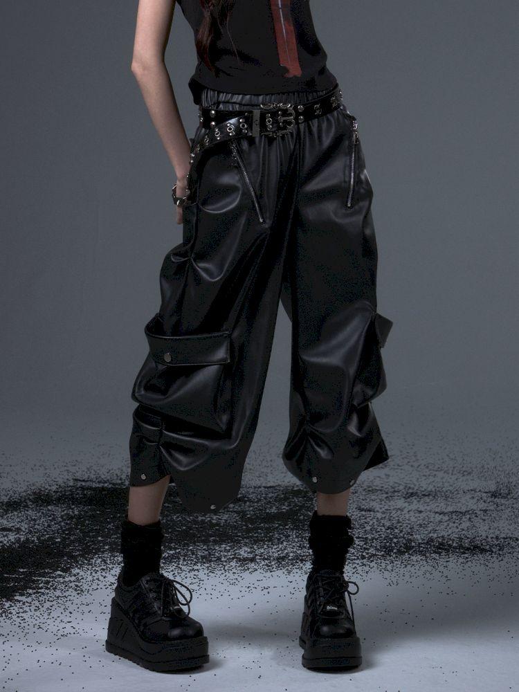 Pocket Lantern Eight Wide Leg Mid Pants【s0000012345】
