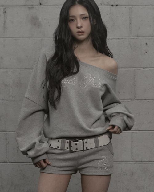 Lettering Sweat Shirt (gray)