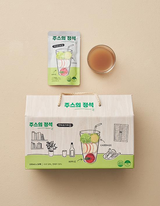 [주스의정석] 양배추사과즙 30팩