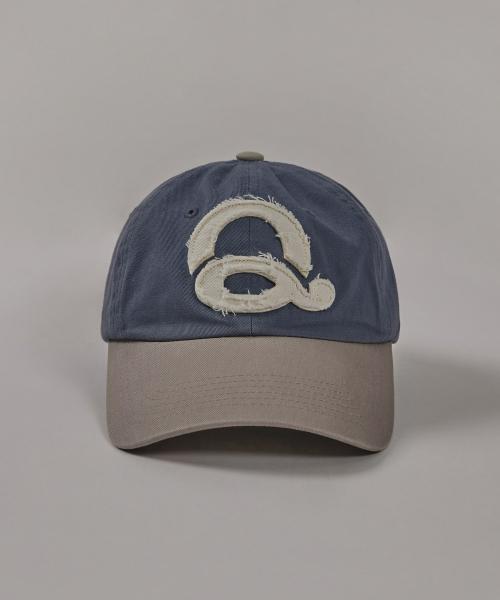 큐스(QS)  Washed Logo Ball Cap (BlueGrey/Beige) - 사이즈 & 후기 | 무신사