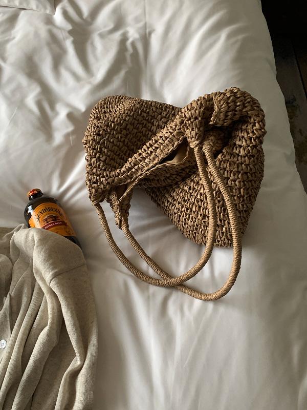 로이드 우디 그물 라탄백 / 2color