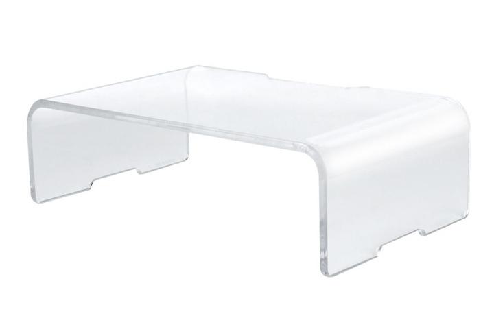 투명 아크릴 높은 모니터 받침대 스탠드 370mm